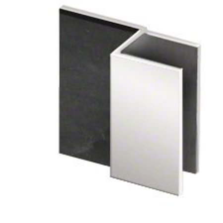 CR LAURENCE Polished Chrome Square Door Stop for 1/2-in Glass DS12SQ1CH